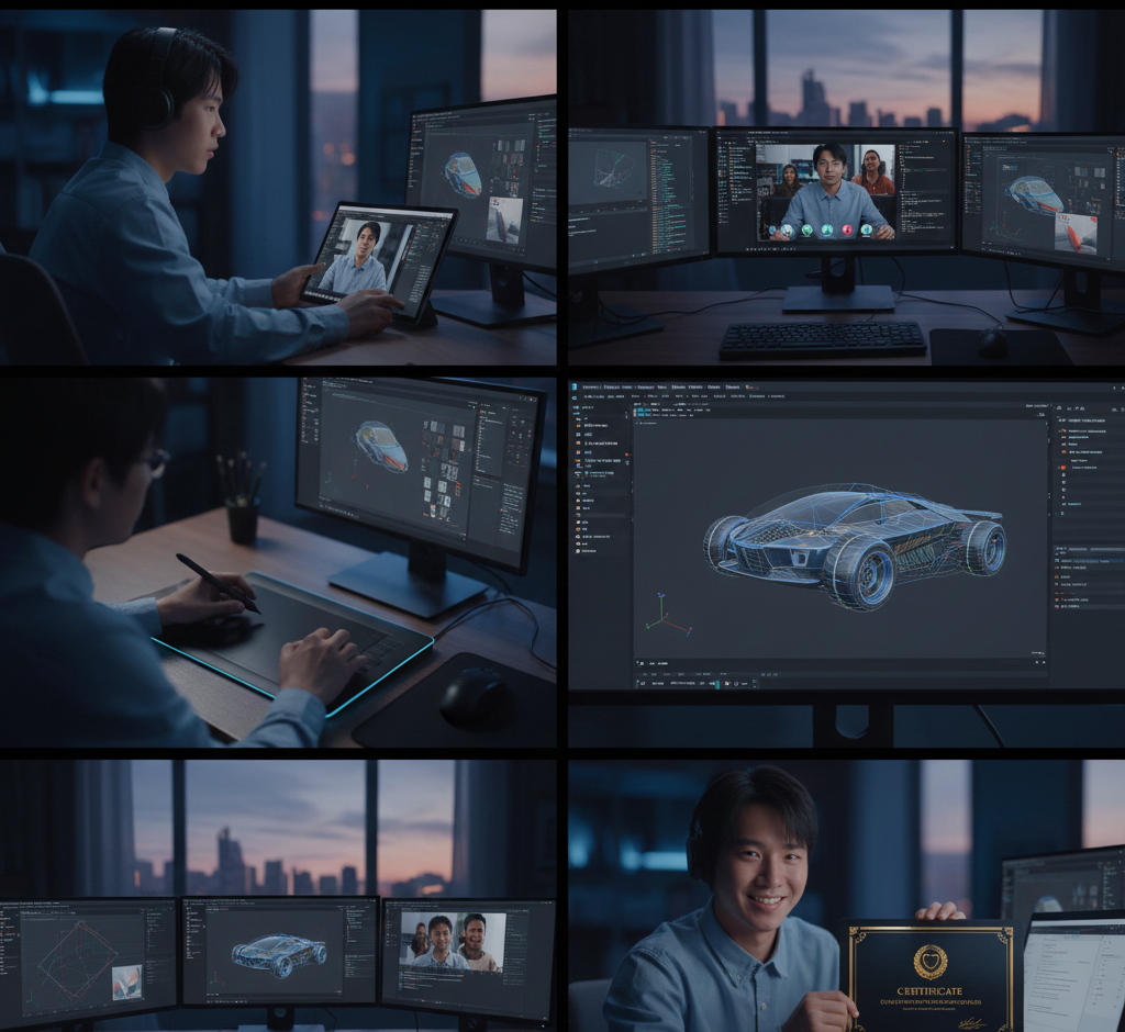 Blender software interface